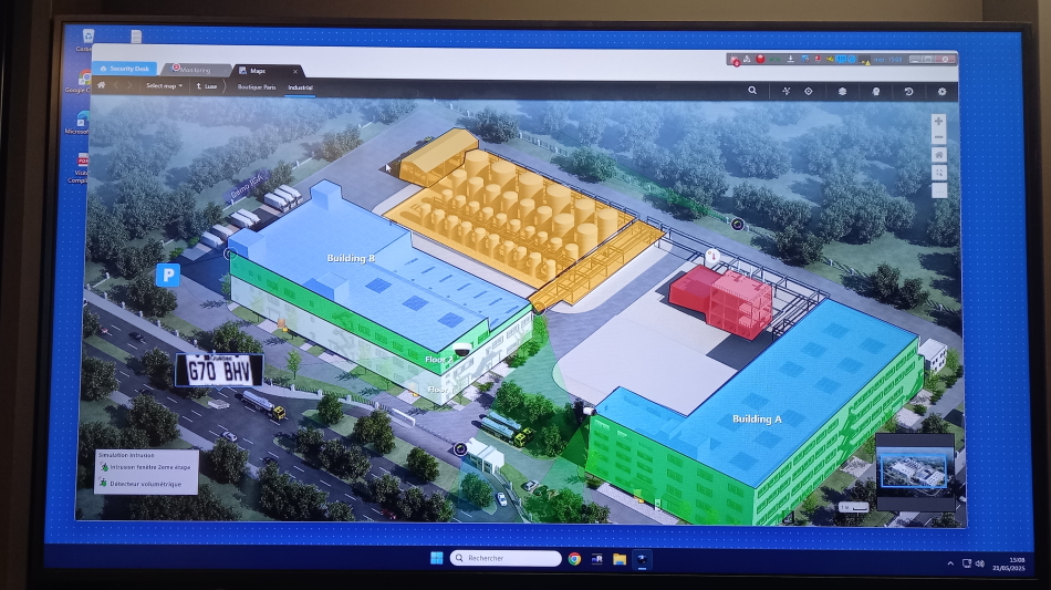 Simulation d’une intrusion en temps réel sur la plateforme Security Center de Genetec. Crédit Eitel Mabouong _ Face au Risque. Simulation d'une intrusion en temps réel sur la plateforme Security Center de Genetec. Crédit Eitel Mabouong _ Face au Risque.