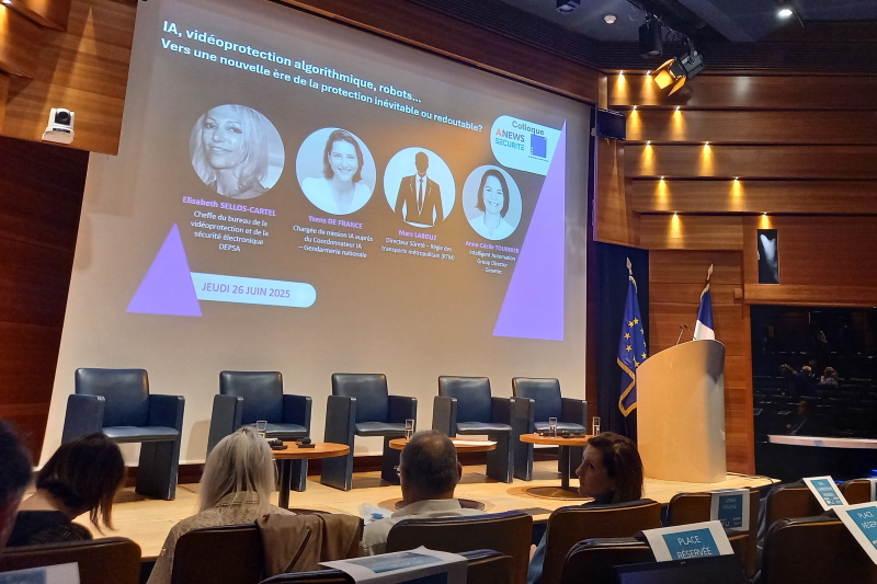La vidéosurveillance algorithmique au menu d'un colloque de l'Agora des managers de la sécurité. Crédit Eitel Mabouong _ Face au Risque.