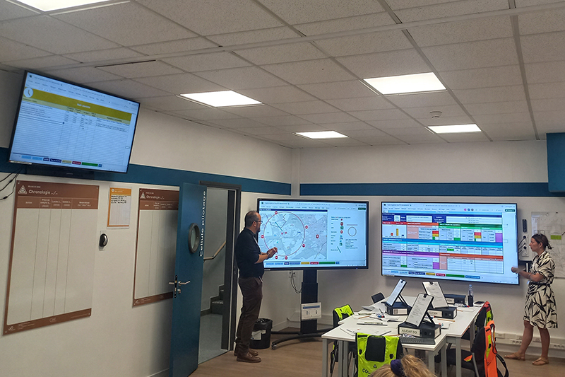 Le centre de gestion de crise de CNPP inauguré le mardi 1er juillet 2025 © Eitel Mabouong/Face au Risque