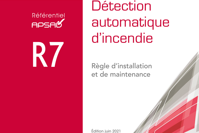 Couverture référentiel Apsad R7, crédit Apsad Couverture référentiel Apsad R7, crédit Apsad