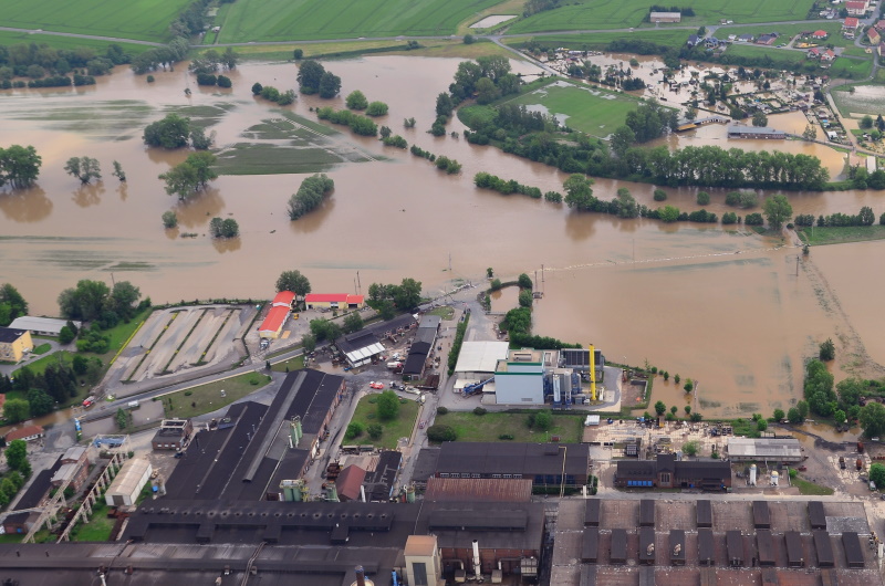 Entreprise inondée en Allemagne
