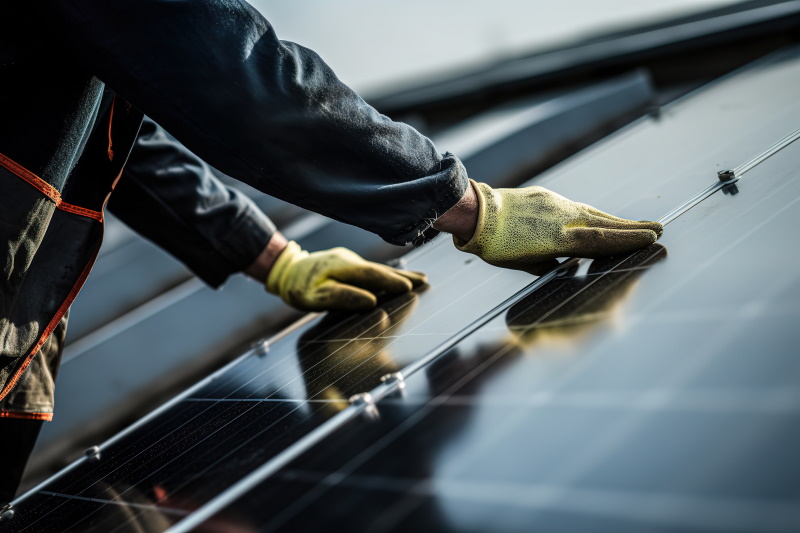 Installation photovoltaïque et risque incendie. Crédit : Daniel Jędzura/AdobeStock Photovoltaïque en toiture