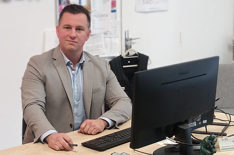 Romain Fortier, ingénieur hospitalier et responsable du service de prévention incendie et de sûreté du centre hospitaliser de l’Estran © CH de l’Estran Romain Fortier, ingénieur hospitalier et responsable du service de prévention incendie et de sûreté du centre hospitaliser de l’Estran © CH de l’Estran