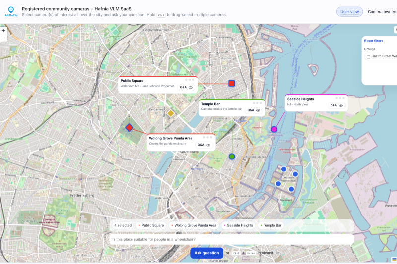 Capture d’écran de l’outil Ask The City (Milestone Systems) Capture d'écran de l'outil Ask The City (Milestone Systems)