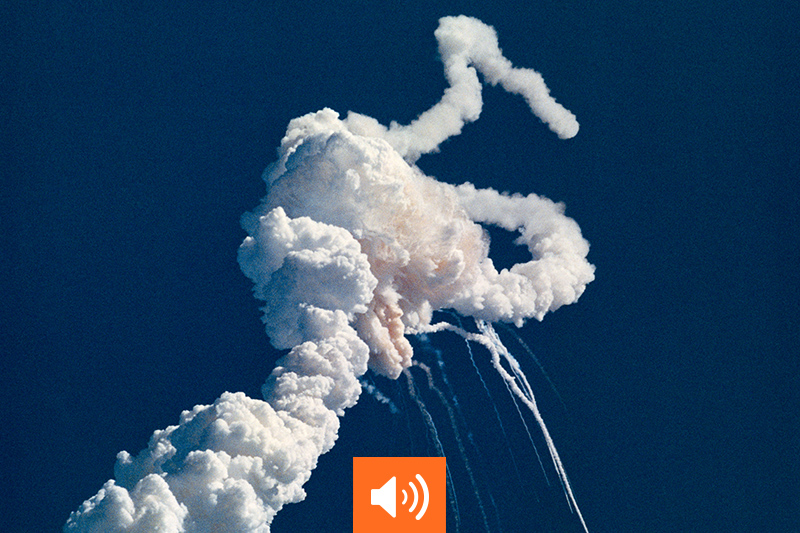 Explosion de la navette Challenger © Nasa Johnson/Flickr CC Explosion de la navette Challenger © Nasa Johnson/Flickr CC