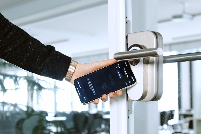 Un système de contrôle d’accès de SimonsVoss. Crédit SimonsVoss. Un système de contrôle d'accès de SimonsVoss. Crédit SimonsVoss.