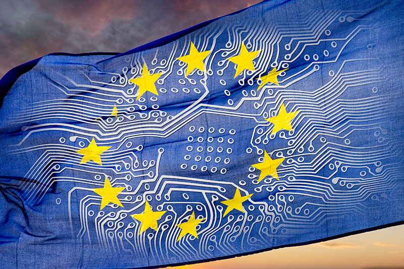 Plusieurs textes ont été introduits par l’Union européenne pour encadrer les usages numériques, notamment sur le plan de la cybersécurité des systèmes de sécurité. © Gopixa/AdobeStock Plusieurs textes ont été introduits par l’Union européenne pour encadrer les usages numériques, notamment sur le plan de la cybersécurité © Gopixa/AdobeStock