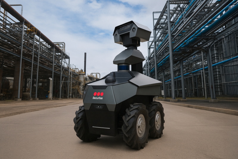 Drones et robots pour la sécurité en entreprise. (Crédit photo Securitas) Drones et robots pour la sécurité en entreprise. (Crédit photo Securitas)
